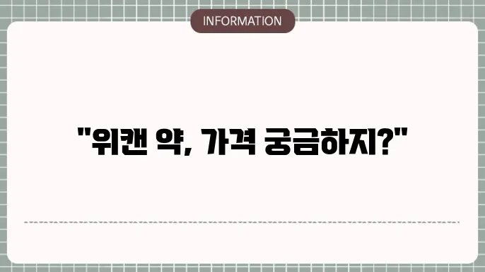 다이어트약 위캔가격