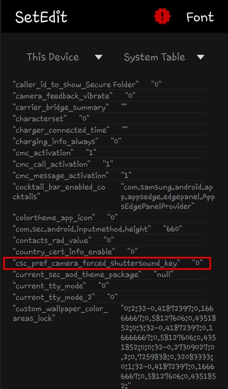 csc_pref_camera_forced_shuttersound_key- 0으로 변경