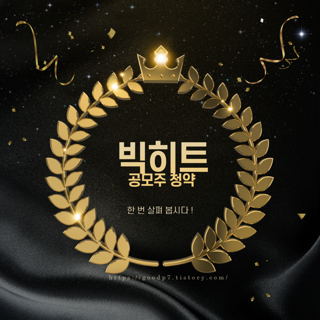  빅히트 공모주 청약, BTS의 피땀눈물!