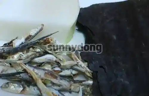 저염식 된장찌개 육수 재료 이미지