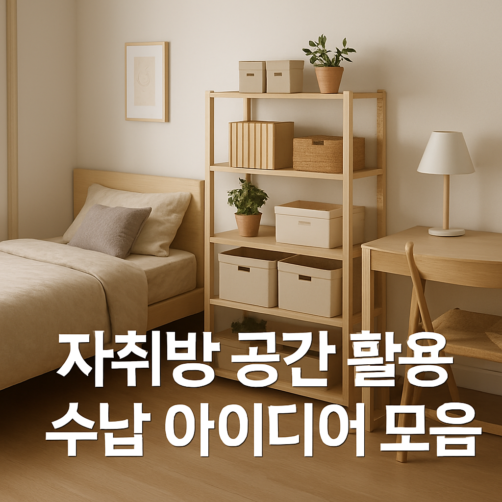 자취방 공간 활용 수납 아이디어 모음 이미지