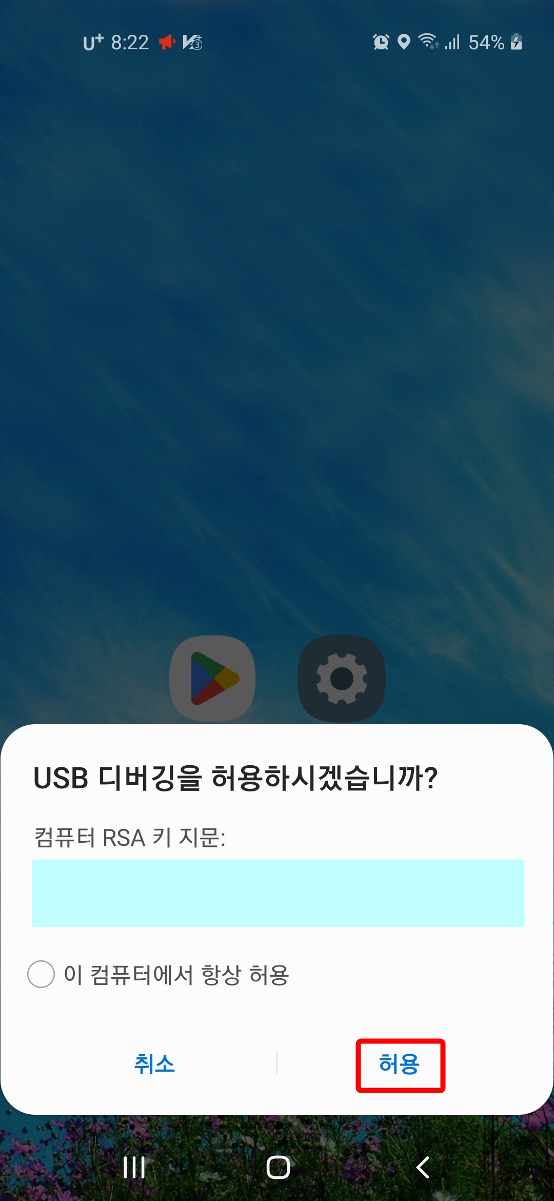 컴퓨터 RSA 키 지문