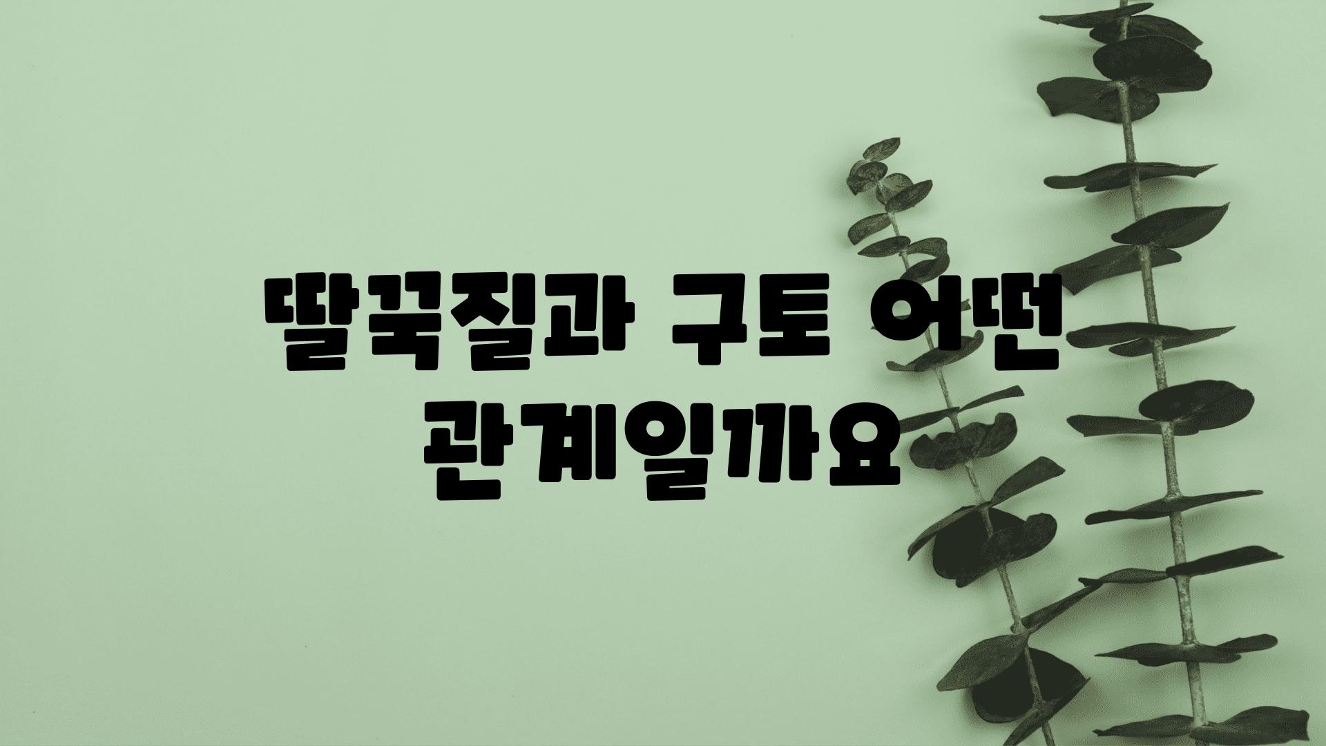 딸꾹질과 구토 어떤 관계일까요