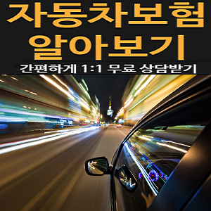  비싸게 할일없는 자동차종합보험가격 체크!!