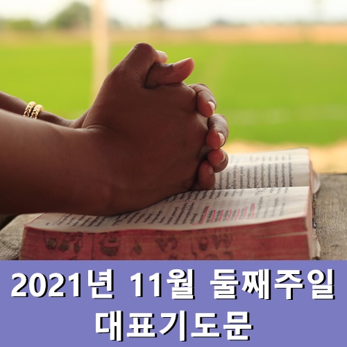  11월 둘째주일 대표기도문