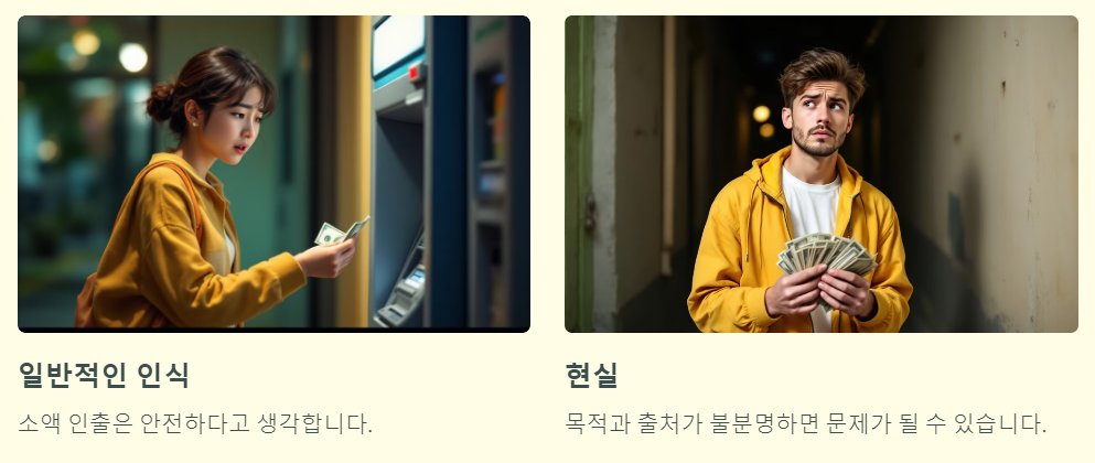국세청 현금 출금 안전