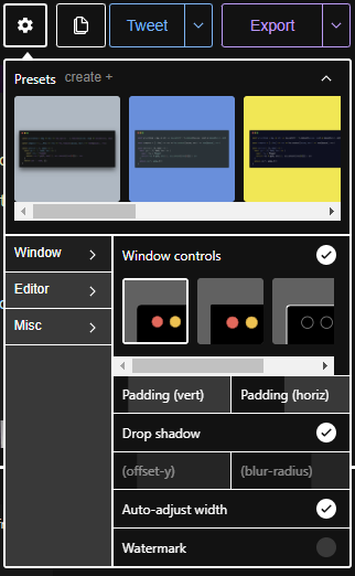 carbon preferences