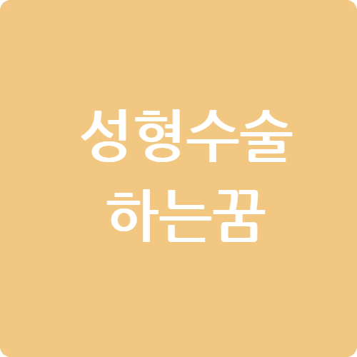 성형수술하는 꿈
