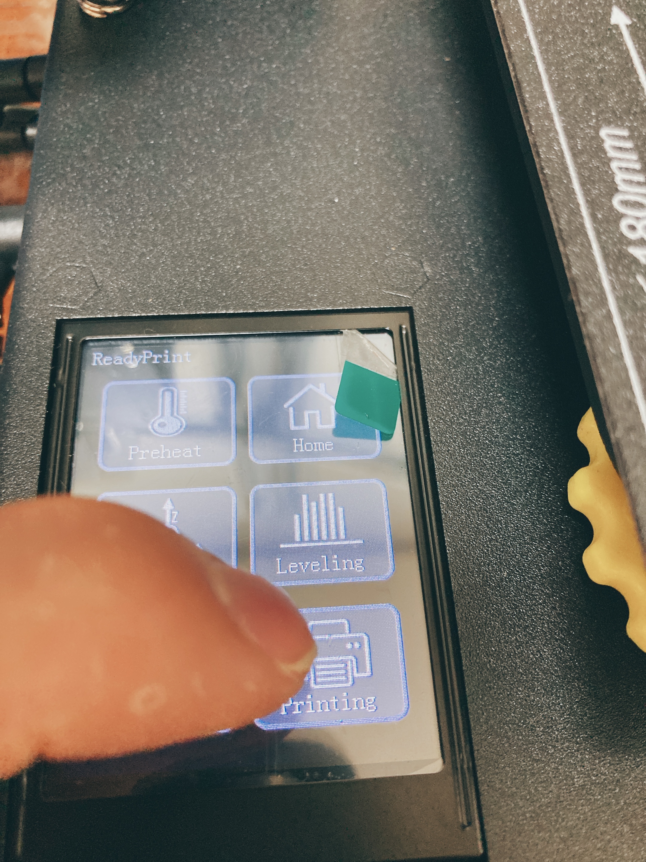 킹룬 KP3S 필라멘트 교체 방법_출력 방법 메뉴1