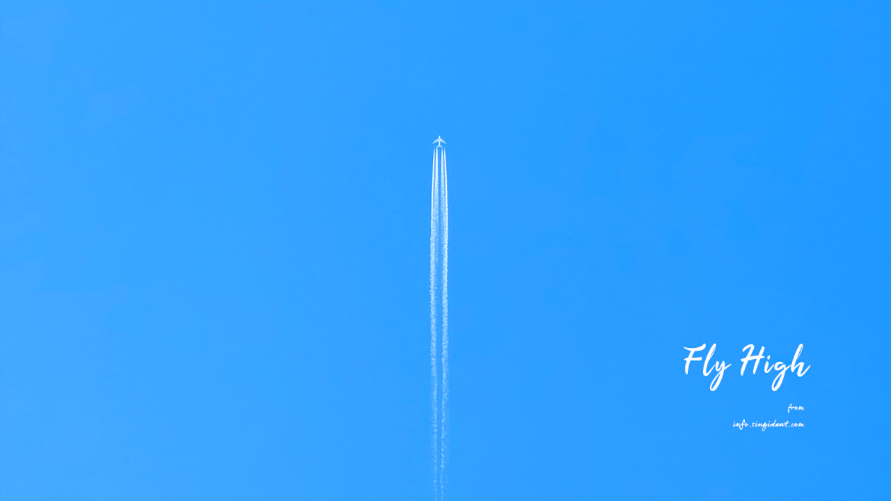 04 수직 상승 비행기 C - Fly High 하늘배경화면