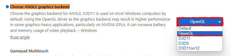 chrome-flags-choose-angle-graphics-backend-setting-dafult-change-to-openGL