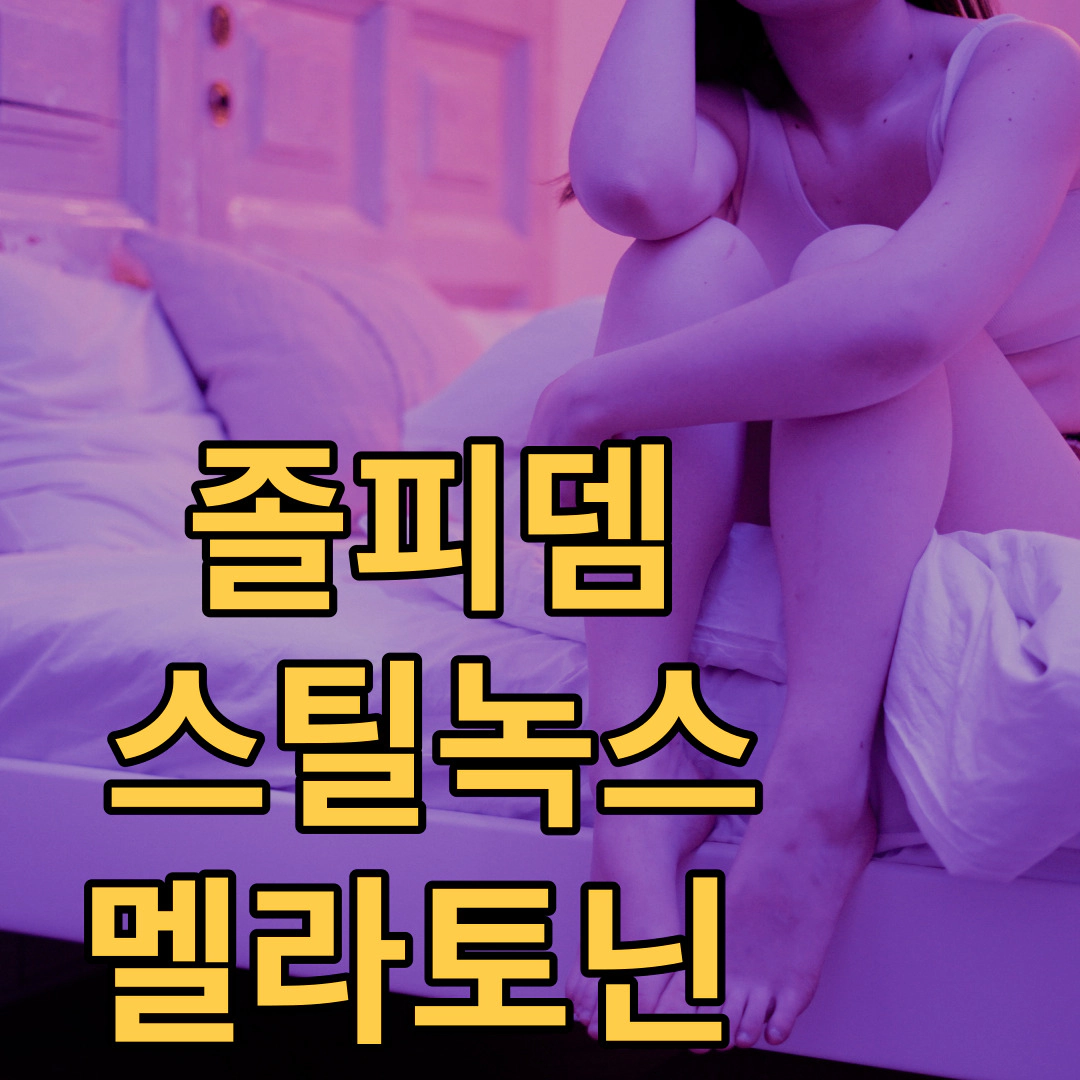 졸피뎀 스틸녹스 멜라토닌