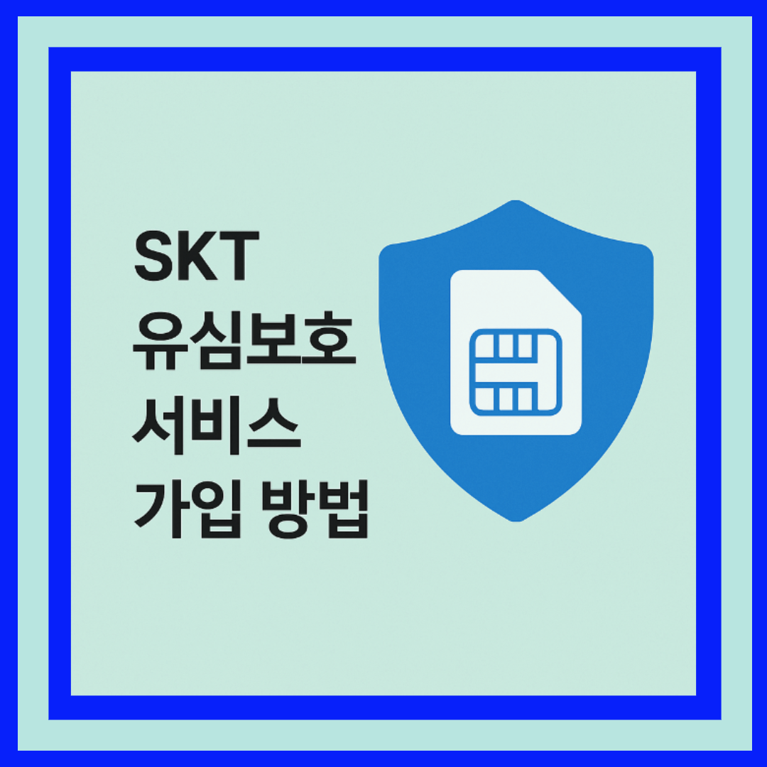 SKT 유심보호서비스 가입 방법과 특징 (개인정보 유출방지)