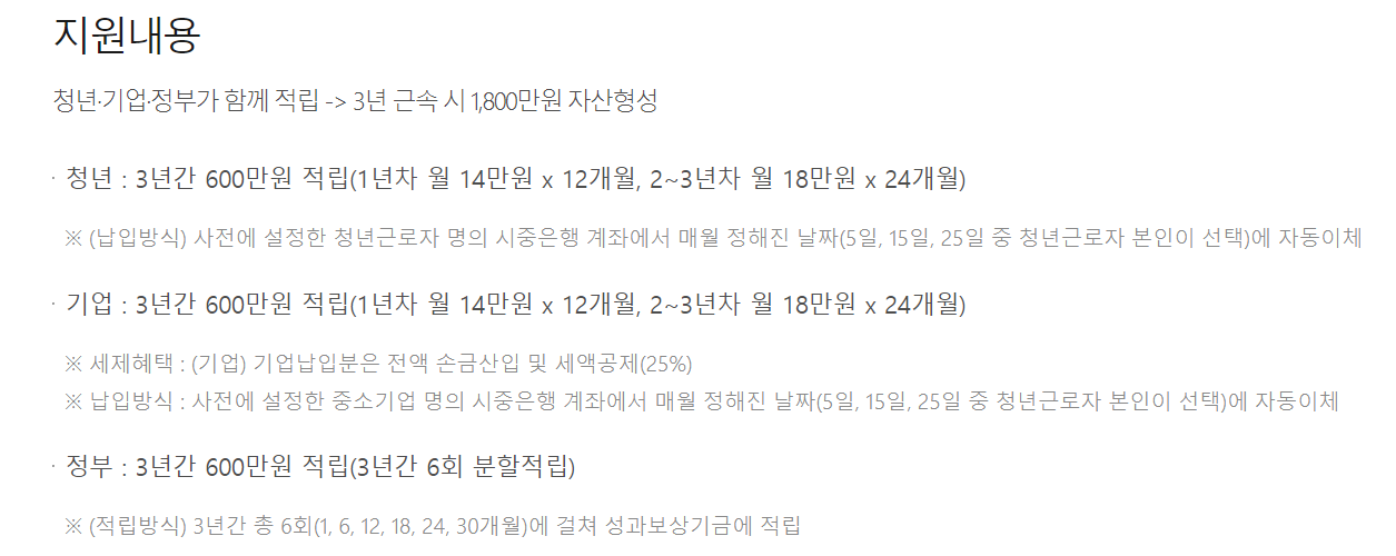 청년재직자 내일채움공제 플러스 신청 방법 및 상품 소개