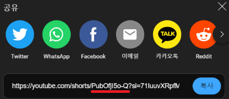 유튜브 쇼츠 ID