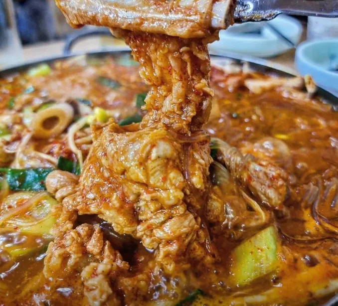 자매갈비 전골