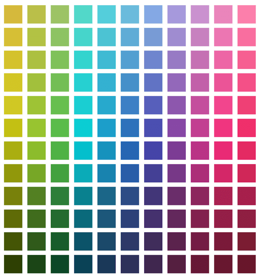 색상코드표 (RGB&#44; html&#44; CMYK)