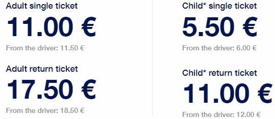 뮌헨공항버스가격