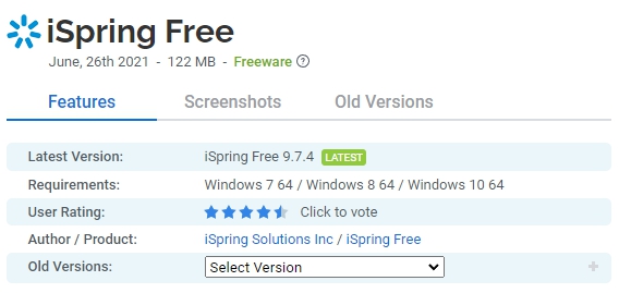iSpring Free 무료 다운로드