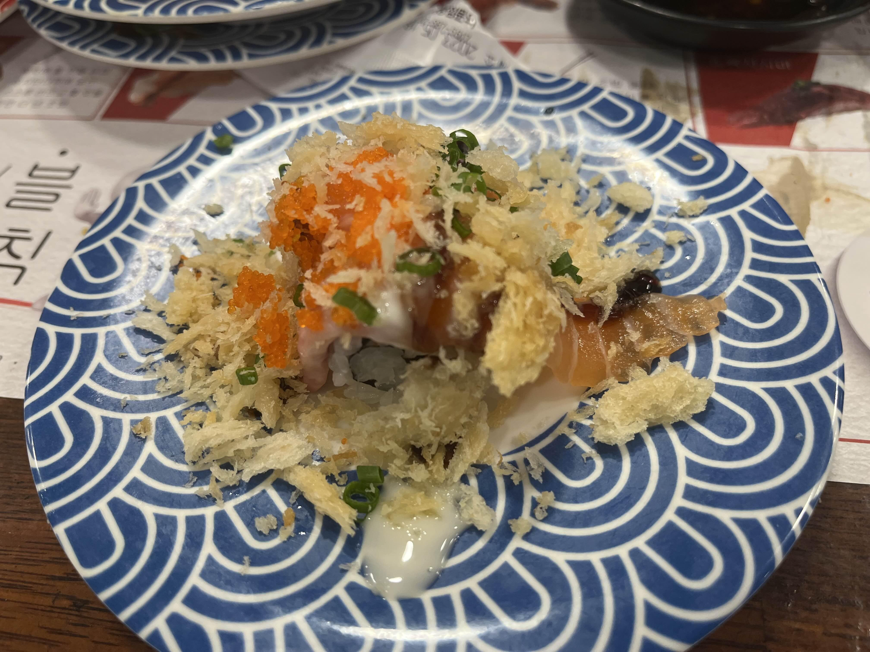 날치알 연어초밥