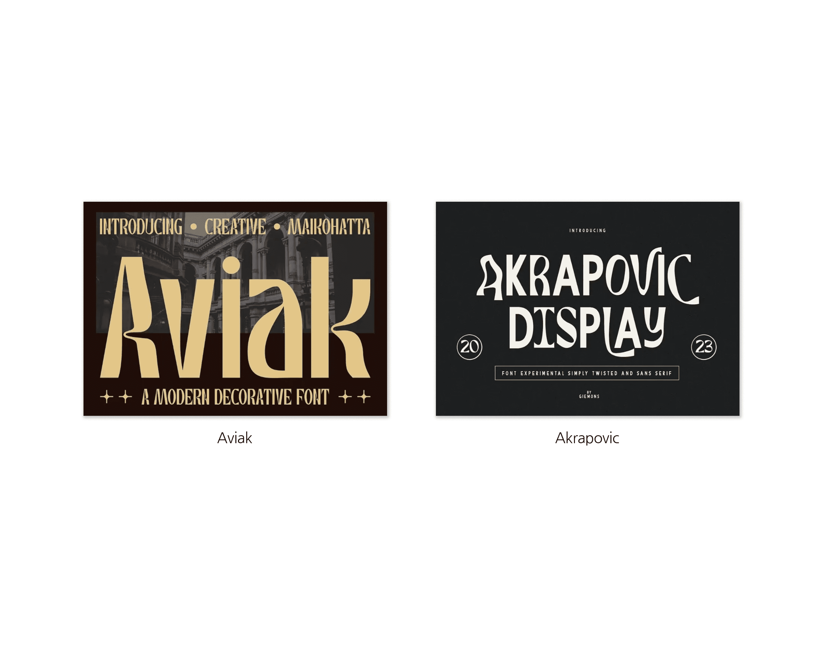 2024-font-trend-gently-experimental-aviak-font-and-akrapovic-font