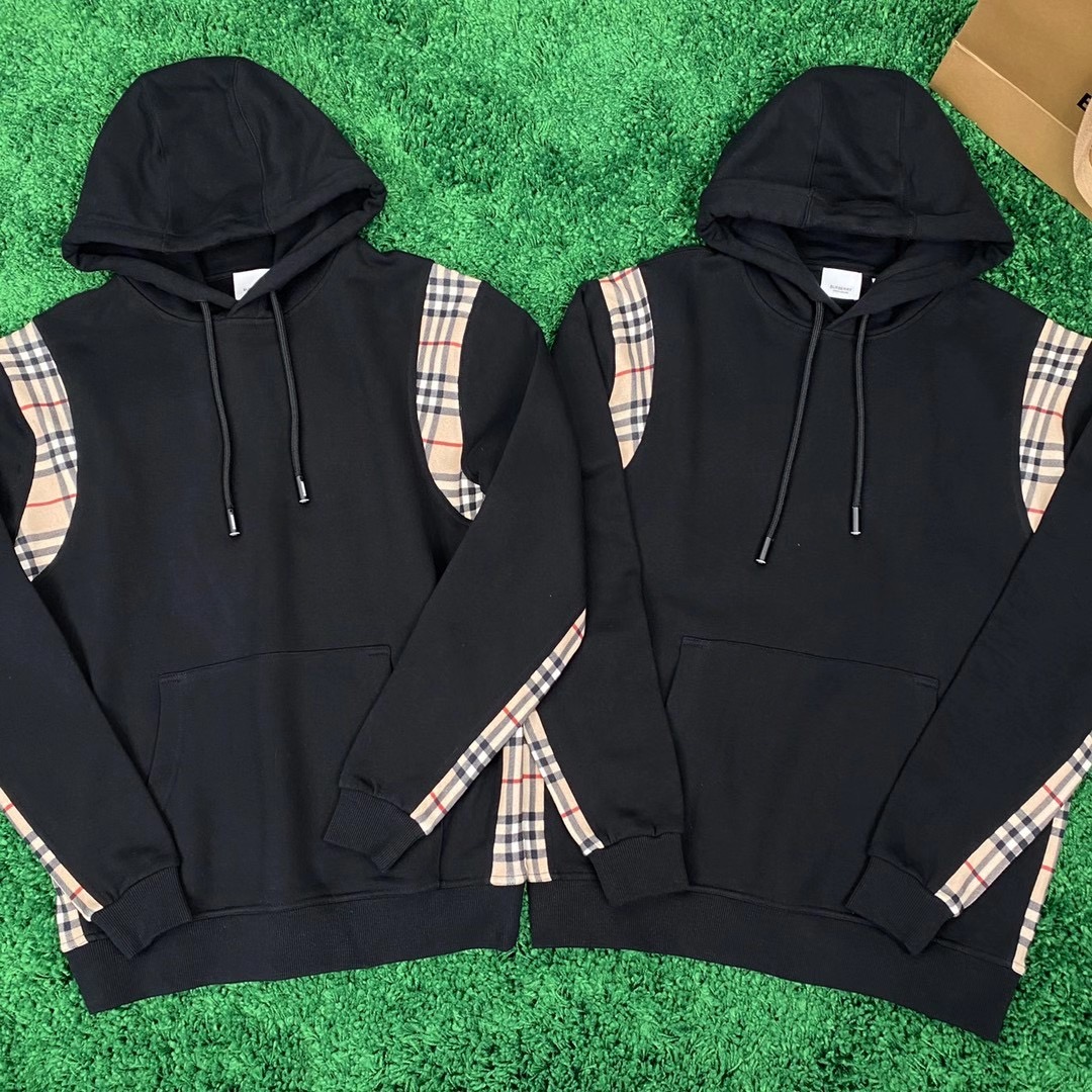  [BURBERRY] 버버리 빈티지 체크 패널 스웨트 셔츠 후드 티셔츠 8026272
