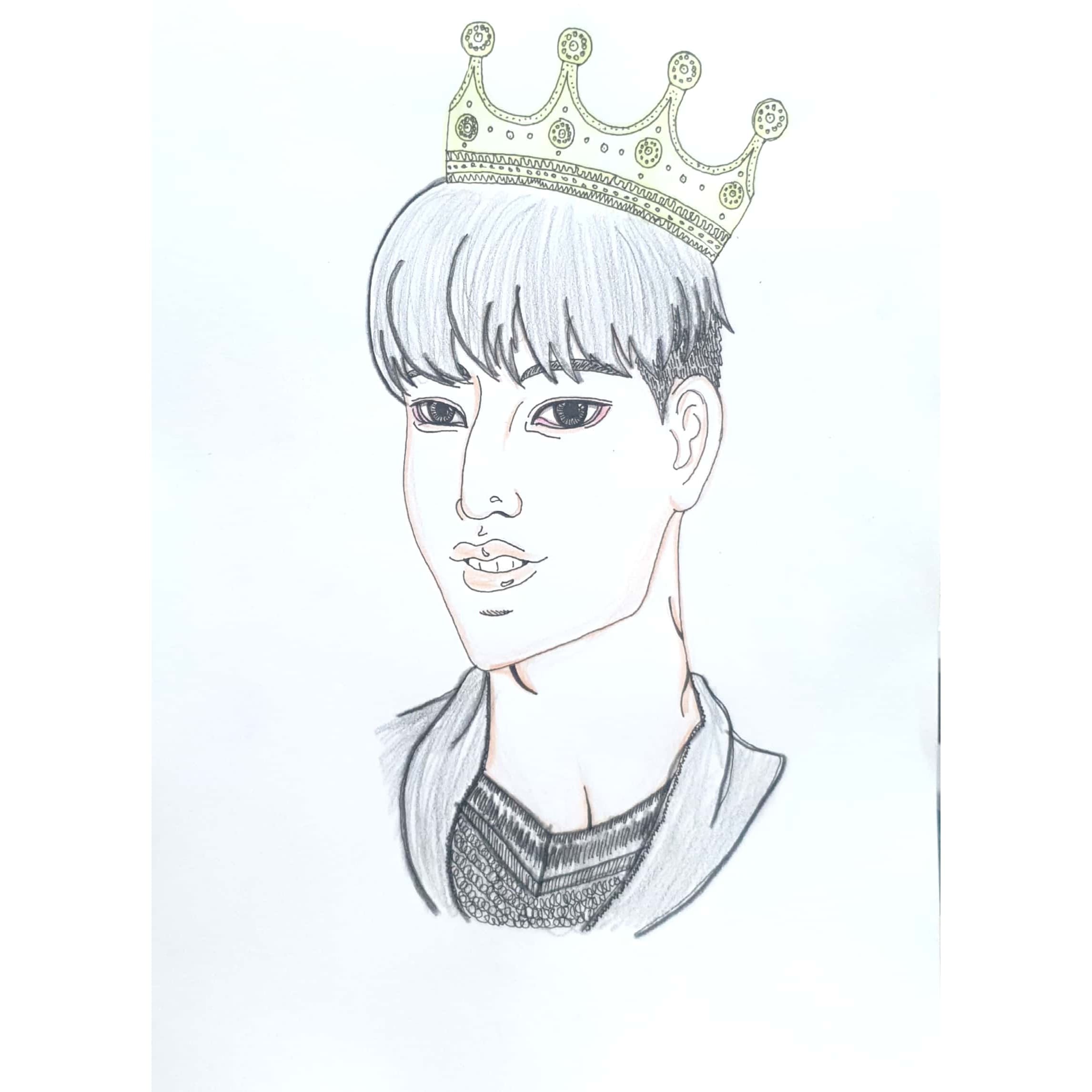  Crown 왕관 / 일러스트 그림 드로잉 / 인물화 그리기
