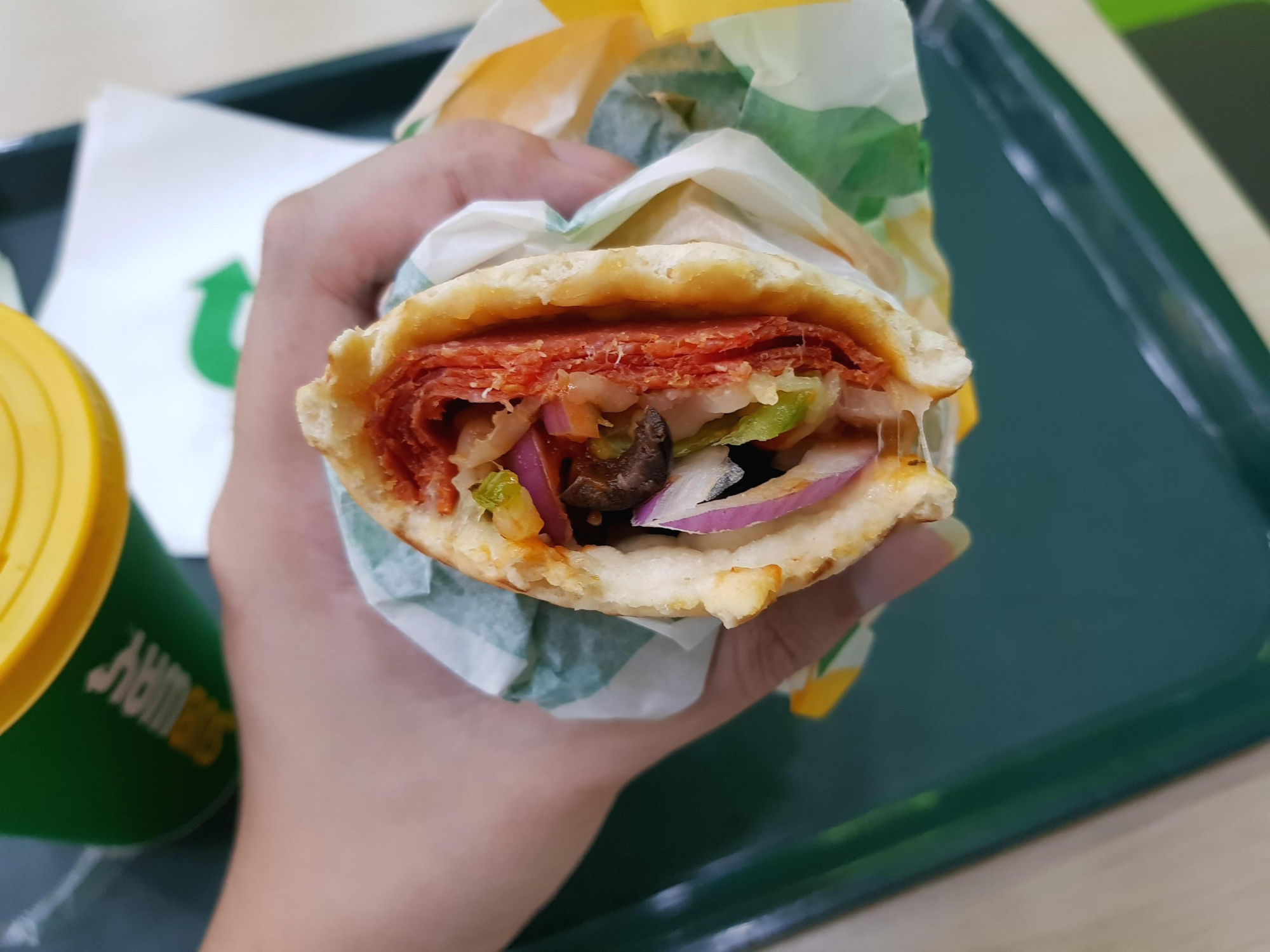  서브웨이 메뉴 추천, 신메뉴 페퍼로니 피자 썹 리뷰!