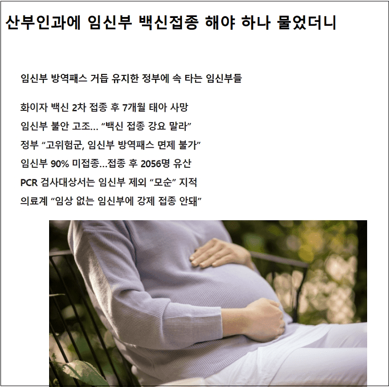  “임신부들 어쩌나!"...정신 나간 방역