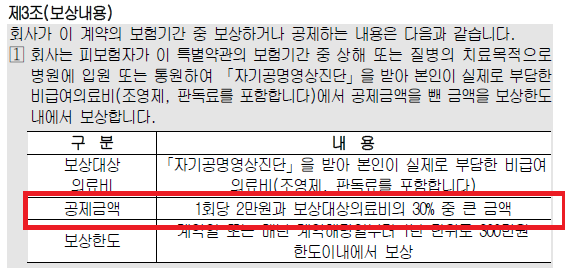 실비 및 실손보험 갱신 보장 내용 초음파MRI 급여비 급여 실비보험 갱신 비갱신 의료비 보험금 보장 현명하게 알아보기 8