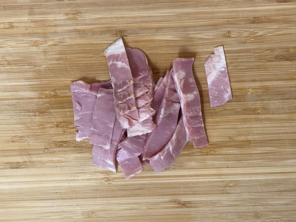 시금치 베이컨 볶음