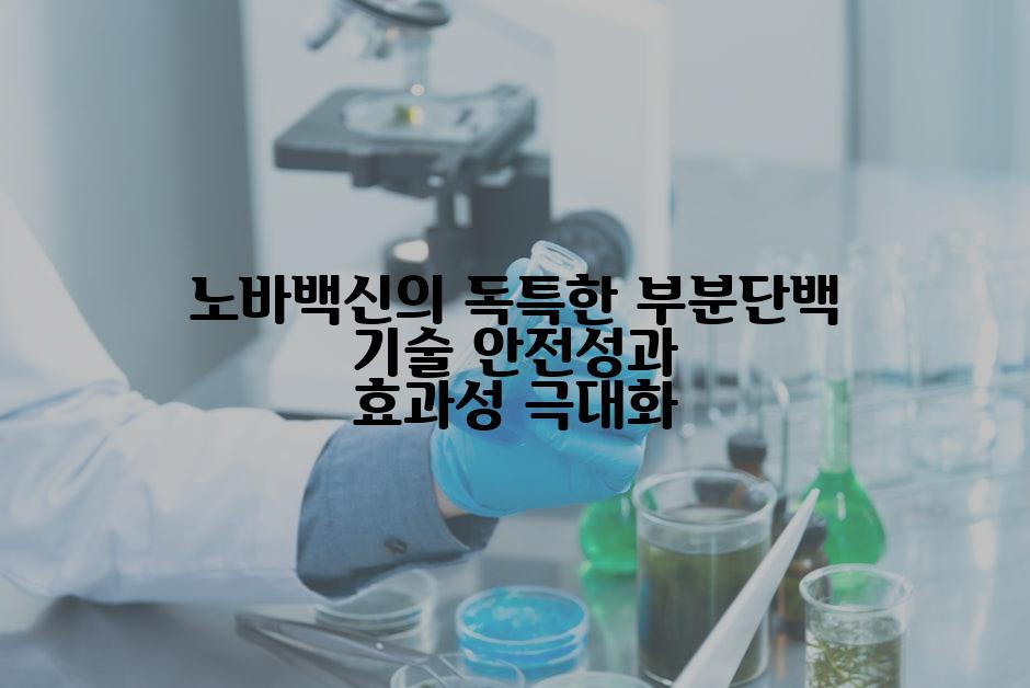 노바백신의 독특한 부분단백 기술 안전성과 효과성 극대화