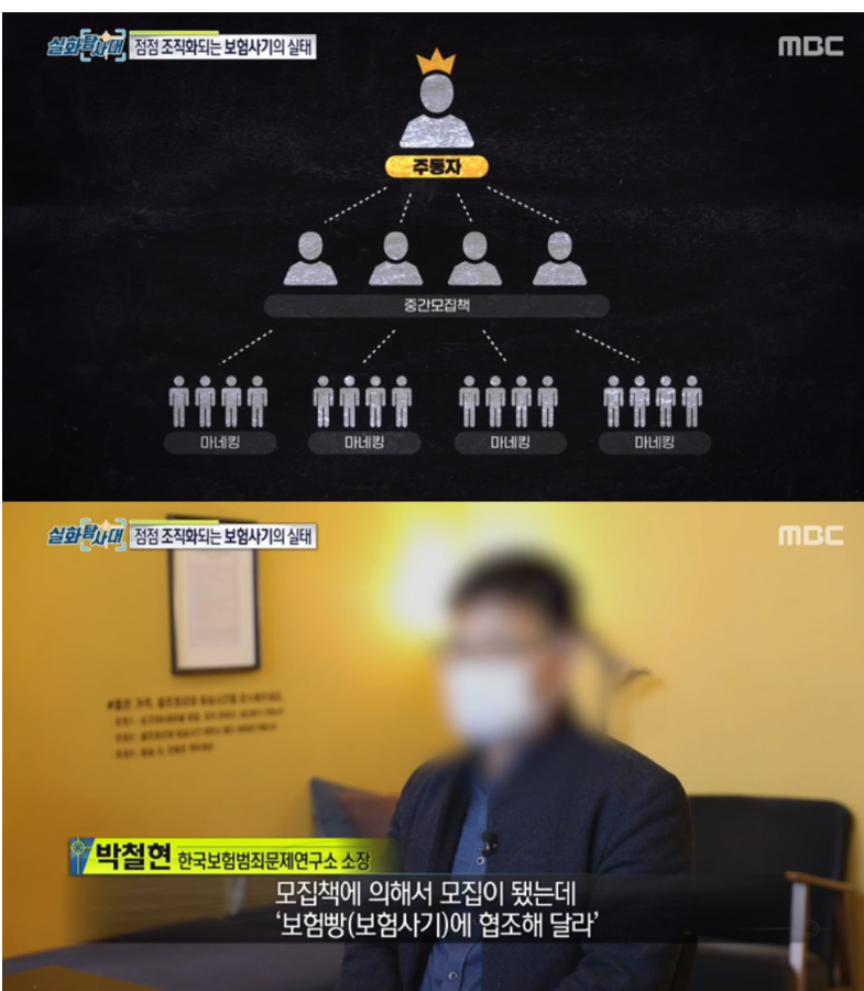  뒤쿵 보험사기 조심