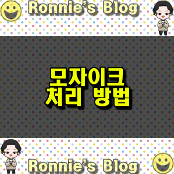  모자이크 처리 방법 - 포토샵 없이 포토스케이프X로 사진 편집