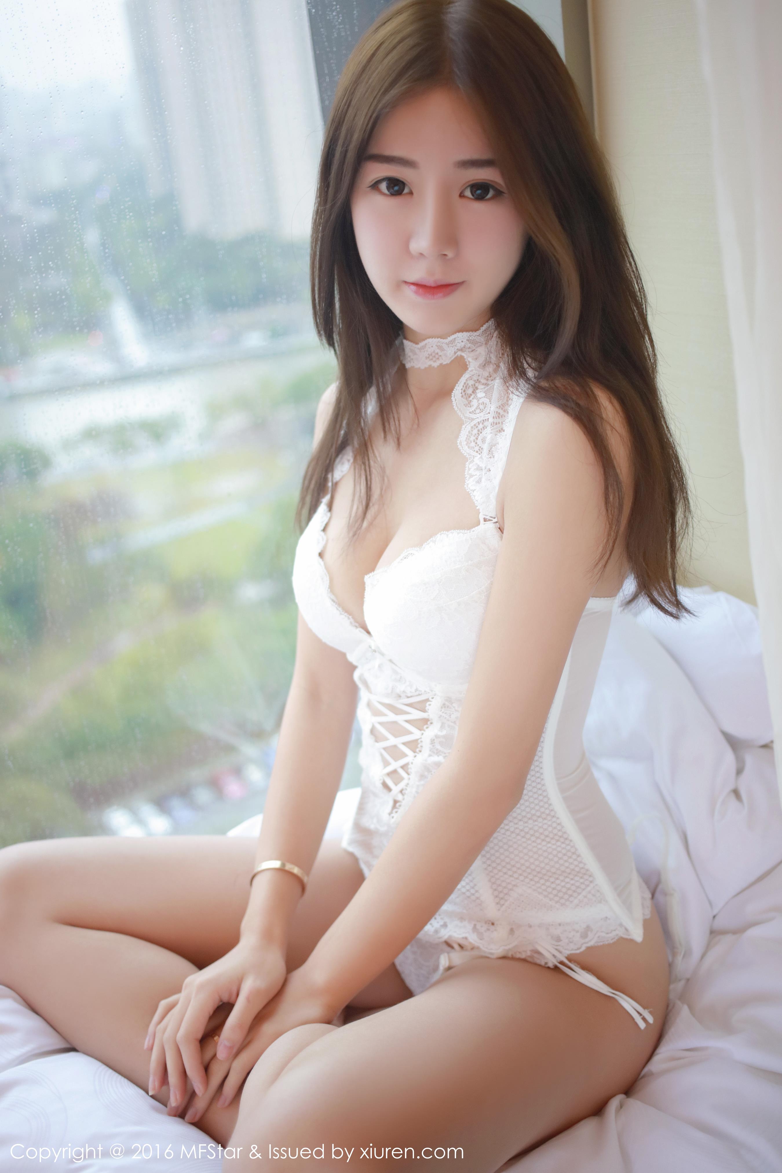 beautiful Chinese girl in lingerie