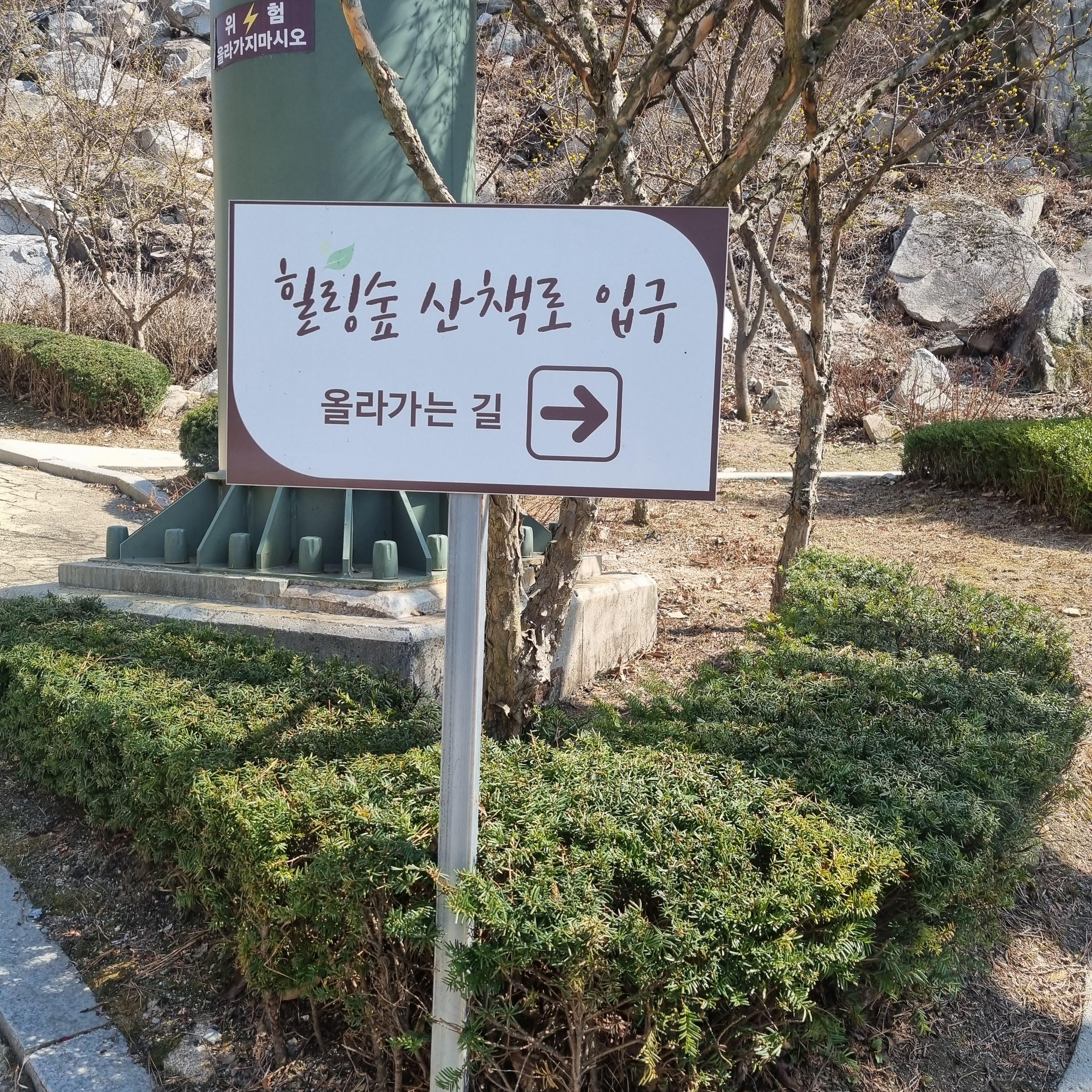 힐링숲 산책로 입구