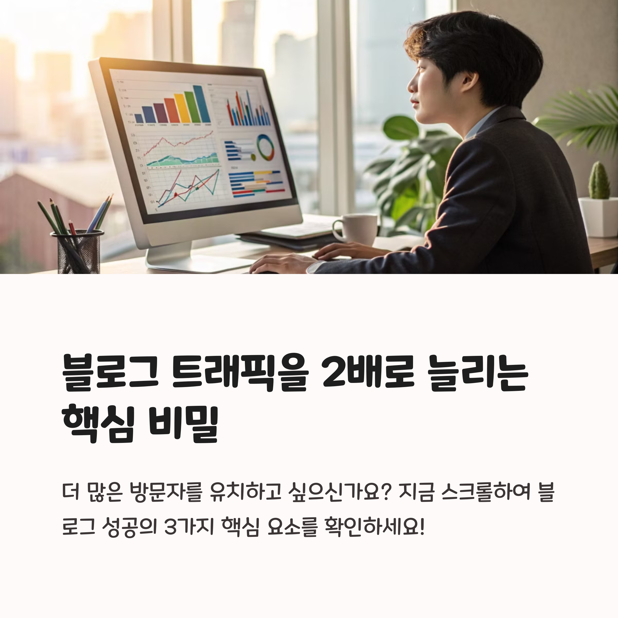 블로그 트래픽을 2배로 폭발시키는 핵심 비밀을 가진 남자