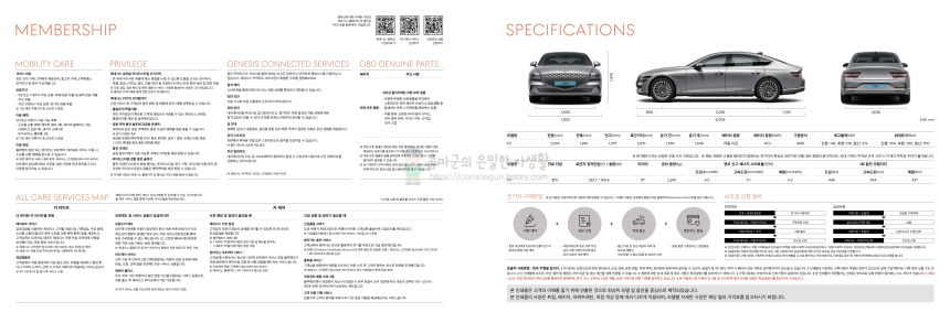 2023 제네시스 일렉트리파이드 G80 카탈로그와 가격표