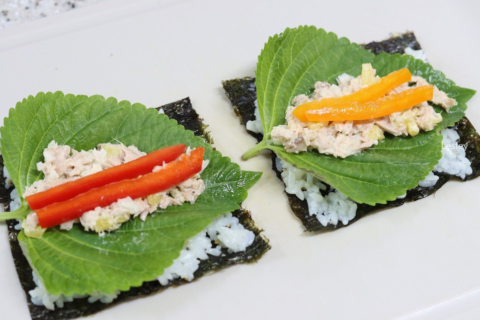 참치김밥 김밥맛있게싸는법 꼬마김밥 만들기 24