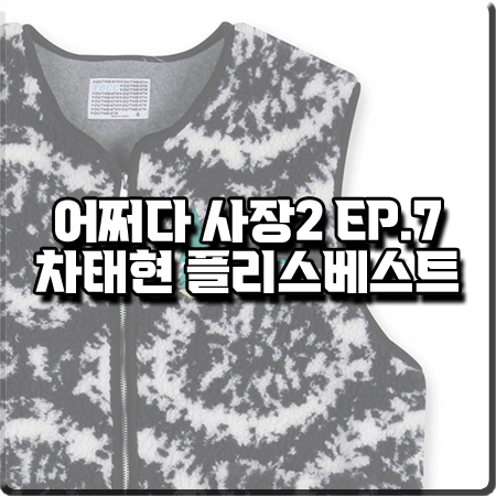  어쩌다 사장2 7회 차태현 조끼 :: 유쓰배쓰 패턴 플리스 베스트