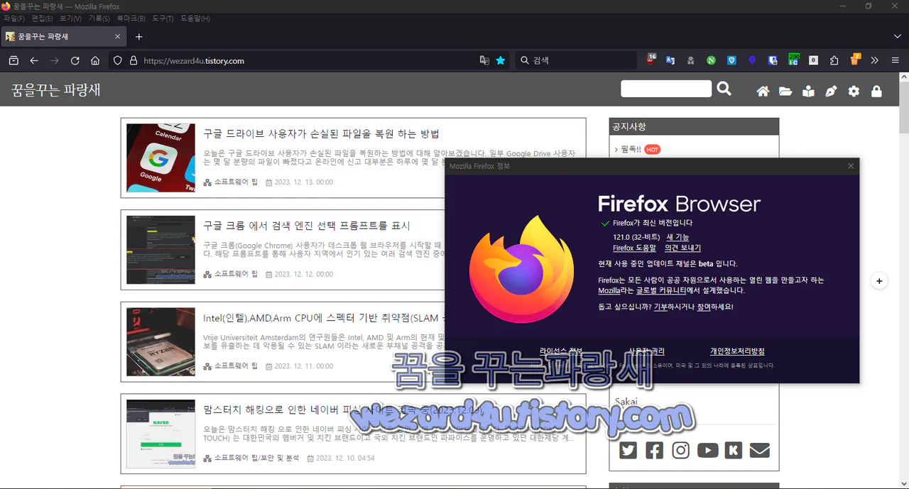 파이어폭스 121.0
