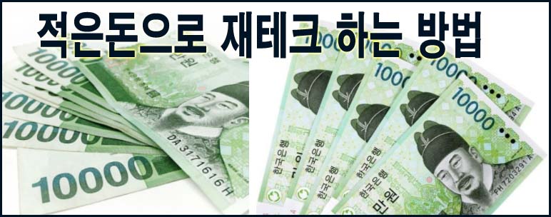  적은돈으로 재테크 하는방법