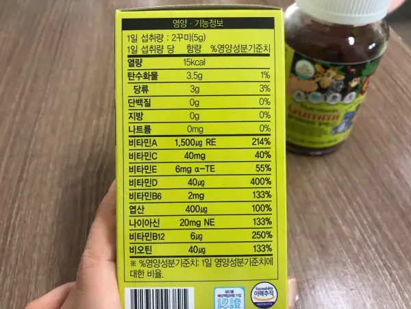 꾸미 영양성분