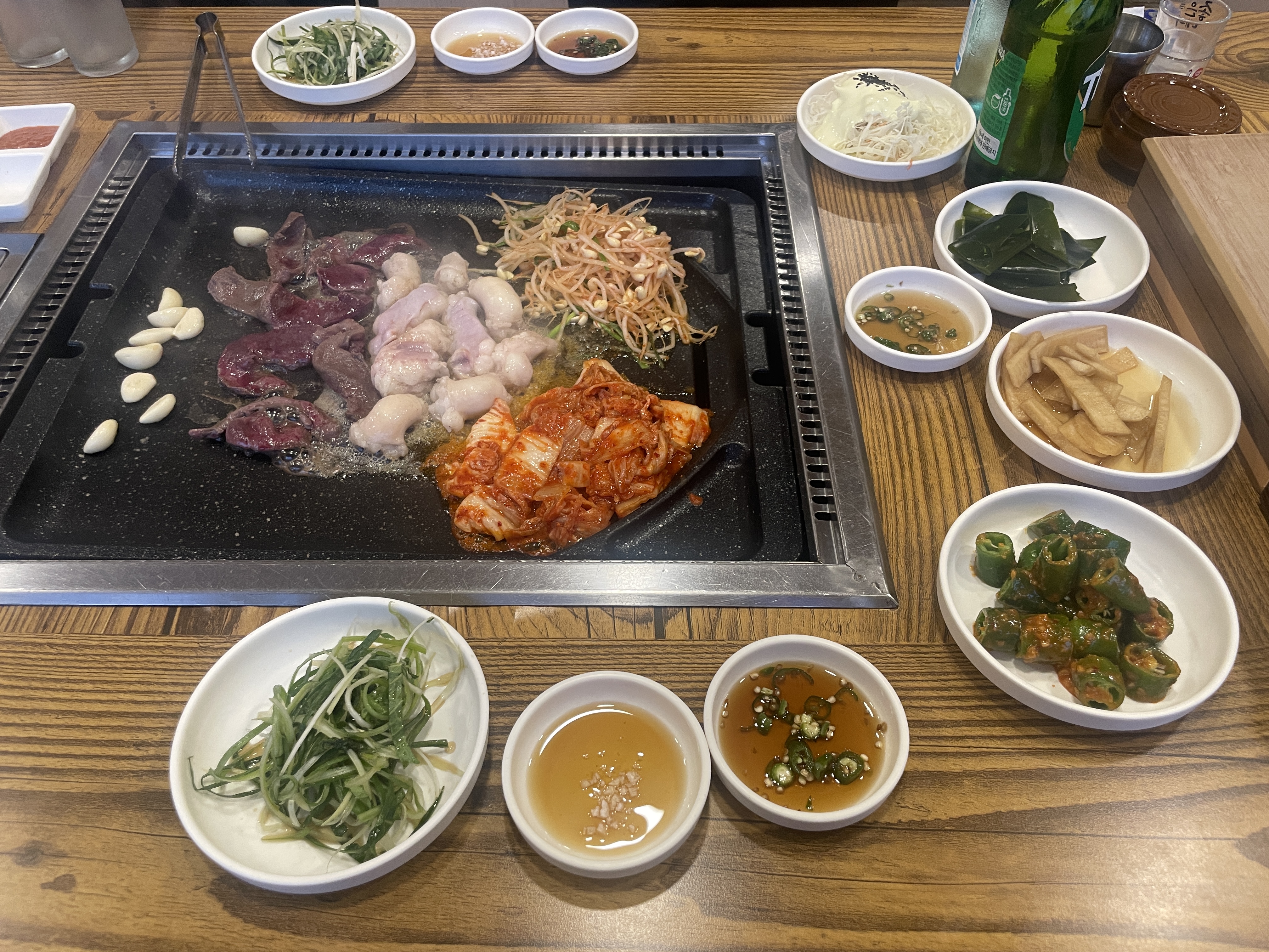 울산 명촌 진미돌곱창 주문메뉴 염통+곱창