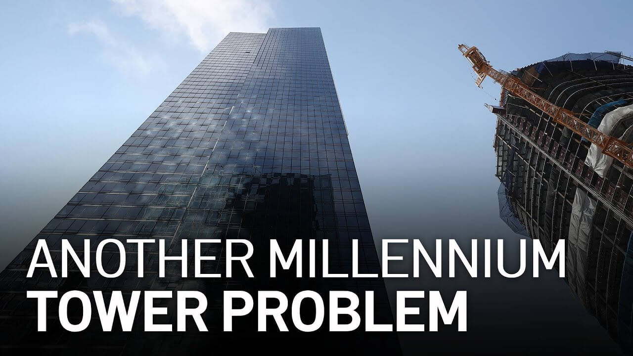  현재 진행형 샌프란시스코 밀레니엄 타워 침하...추가 침하로 보수 작업 중단 VIDEO: New Trouble With San Francisco's Millennium Tower fix halted after further sinking observed