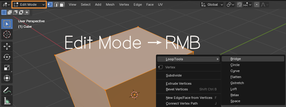 에딧모드에서 마우스 우클릭