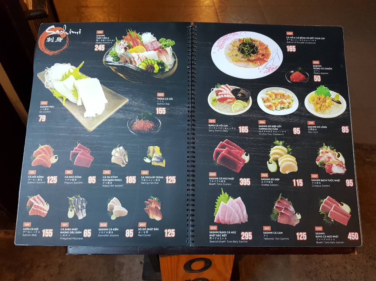 호치민 빈탄군 스시 전문점 Miya Sushi 메뉴(2)