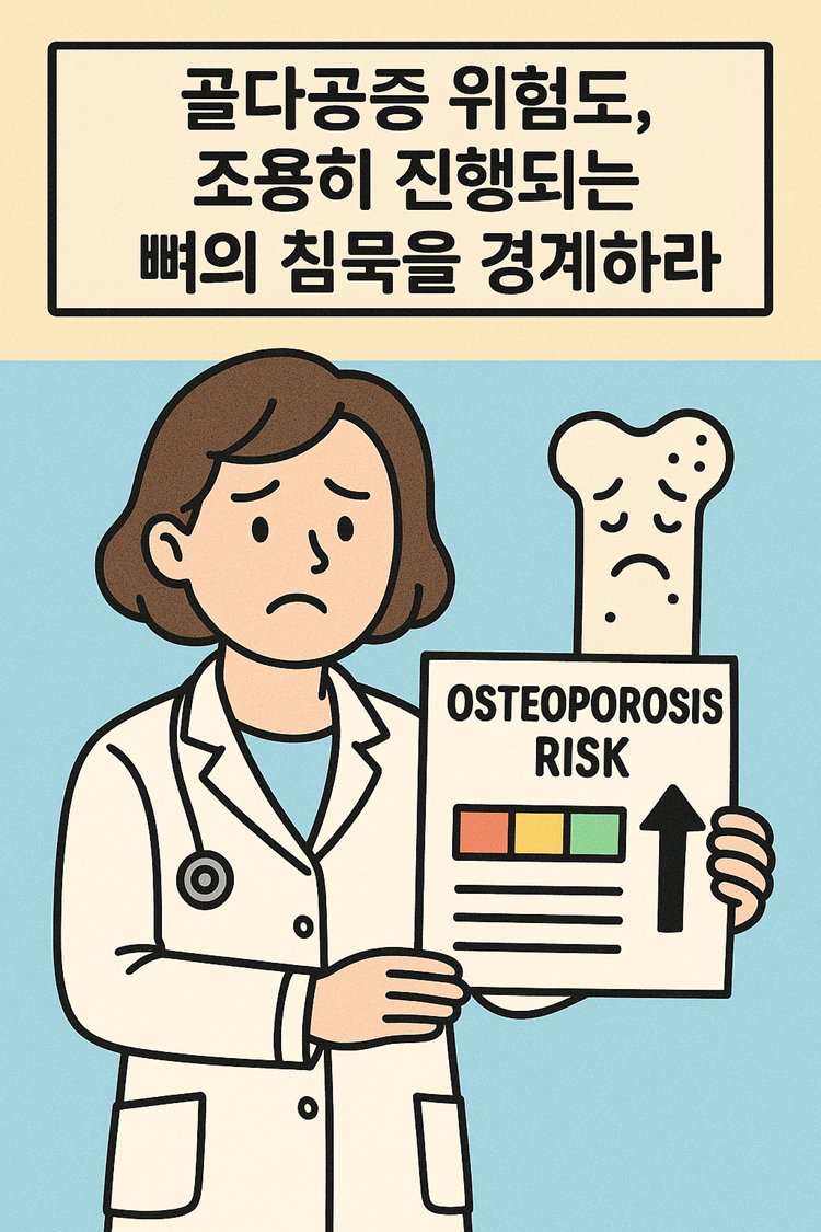 골다공증 위험도, 조용히 진행되는 뼈의 침묵을 경계하라