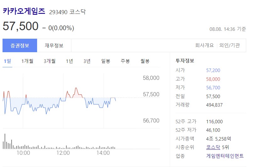  카카오게임즈 주가 전망
