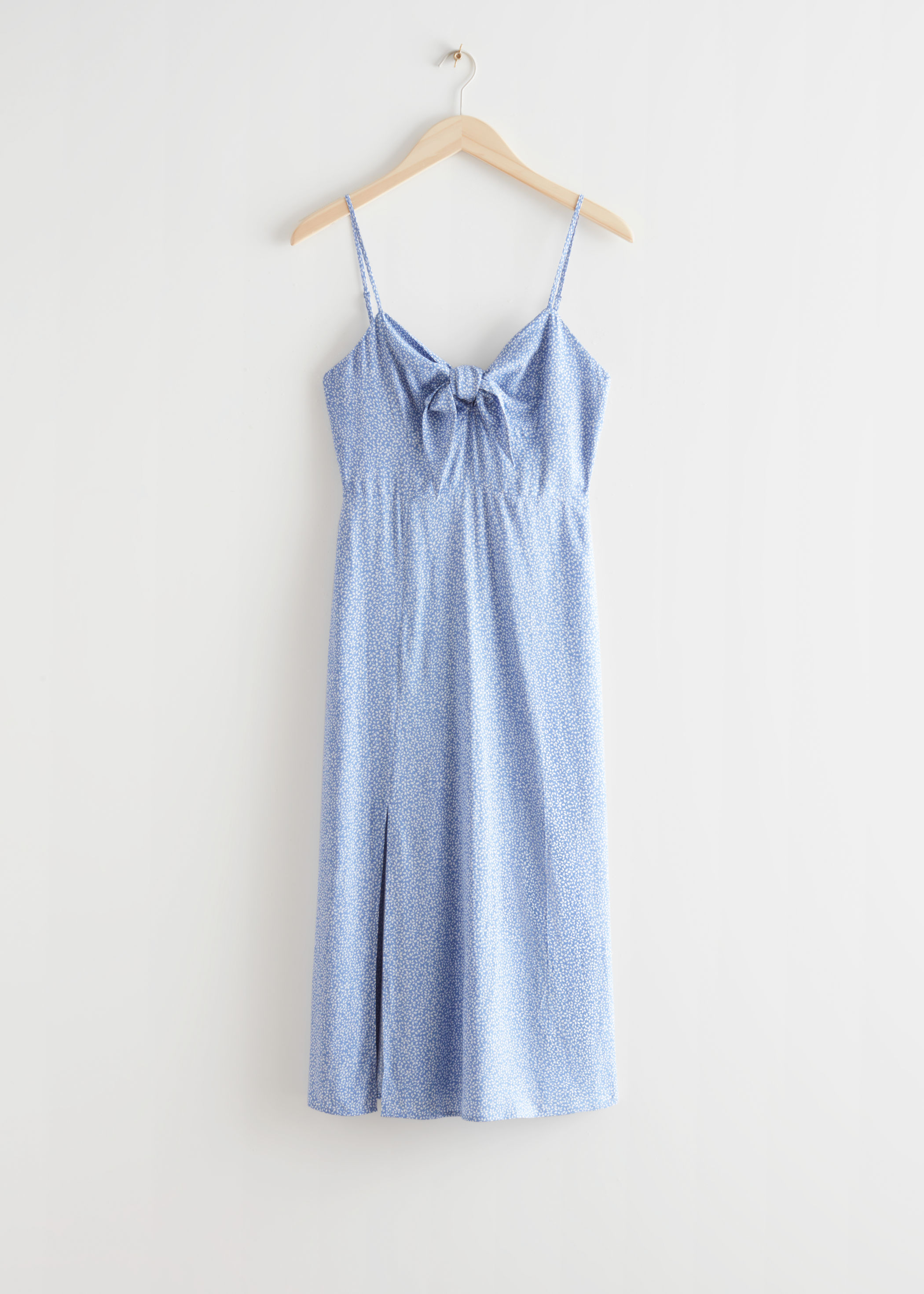  Printed Strappy Midi Dress